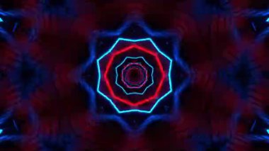 Kusursuz Neon Cyberpunk VJ Arkaplan Döngüsü, Canlı Gösteriler ve DJ 'ler için Soyut Hareket Görseli