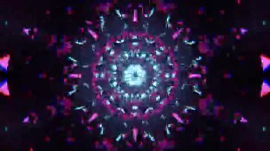 Kusursuz Neon Cyberpunk VJ Arkaplan Döngüsü, Canlı Gösteriler ve DJ 'ler için Soyut Hareket Görseli