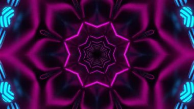 Kusursuz Neon Cyberpunk VJ Arkaplan Döngüsü, Canlı Gösteriler ve DJ 'ler için Soyut Hareket Görseli