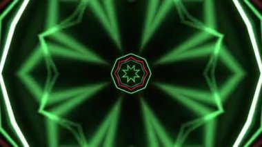 Kusursuz Neon Cyberpunk VJ Arkaplan Döngüsü, Canlı Gösteriler ve DJ 'ler için Soyut Hareket Görseli