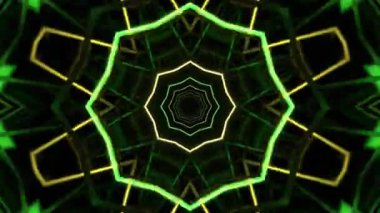 Kusursuz Neon Cyberpunk VJ Arkaplan Döngüsü, Canlı Gösteriler ve DJ 'ler için Soyut Hareket Görseli