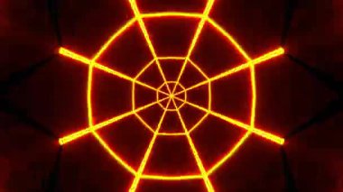 Kusursuz Neon Cyberpunk VJ Arkaplan Döngüsü, Canlı Gösteriler ve DJ 'ler için Soyut Hareket Görseli