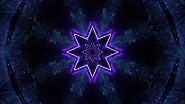 Kusursuz Neon Cyberpunk VJ Arkaplan Döngüsü, Canlı Gösteriler ve DJ 'ler için Soyut Hareket Görseli