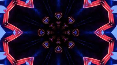 Kusursuz Neon Cyberpunk VJ Arkaplan Döngüsü, Canlı Gösteriler ve DJ 'ler için Soyut Hareket Görseli