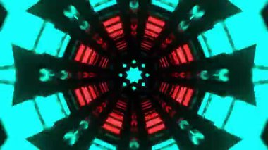 Kusursuz Neon Cyberpunk VJ Arkaplan Döngüsü, Canlı Gösteriler ve DJ 'ler için Soyut Hareket Görseli