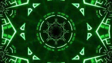 Kusursuz Neon Cyberpunk VJ Arkaplan Döngüsü, Canlı Gösteriler ve DJ 'ler için Soyut Hareket Görseli