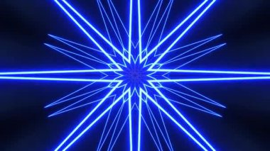 Kusursuz Neon Cyberpunk VJ Arkaplan Döngüsü, Canlı Gösteriler ve DJ 'ler için Soyut Hareket Görseli