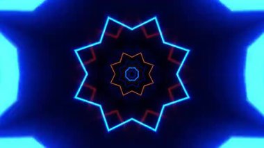 Kusursuz Neon Cyberpunk VJ Arkaplan Döngüsü, Canlı Gösteriler ve DJ 'ler için Soyut Hareket Görseli