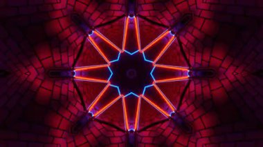 Kusursuz Neon Cyberpunk VJ Arkaplan Döngüsü, Canlı Gösteriler ve DJ 'ler için Soyut Hareket Görseli