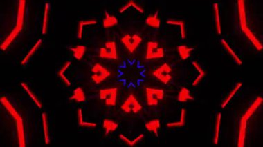 Kusursuz Neon Cyberpunk VJ Arkaplan Döngüsü, Canlı Gösteriler ve DJ 'ler için Soyut Hareket Görseli