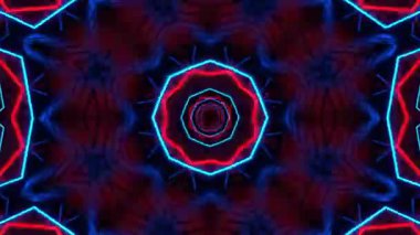 Kusursuz Neon Cyberpunk VJ Arkaplan Döngüsü, Canlı Gösteriler ve DJ 'ler için Soyut Hareket Görseli