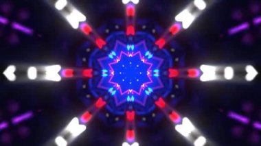 Kusursuz Neon Cyberpunk VJ Arkaplan Döngüsü, Canlı Gösteriler ve DJ 'ler için Soyut Hareket Görseli