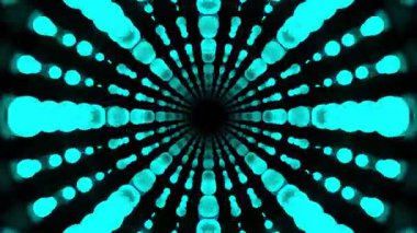 Kusursuz Neon Cyberpunk VJ Arkaplan Döngüsü, Canlı Gösteriler ve DJ 'ler için Soyut Hareket Görseli