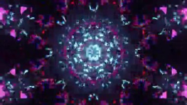 Kusursuz Neon Cyberpunk VJ Arkaplan Döngüsü, Canlı Gösteriler ve DJ 'ler için Soyut Hareket Görseli