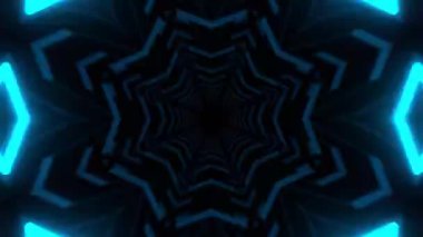 Kusursuz Neon Cyberpunk VJ Arkaplan Döngüsü, Canlı Gösteriler ve DJ 'ler için Soyut Hareket Görseli