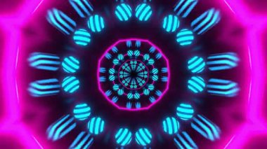 Kusursuz Neon Cyberpunk VJ Arkaplan Döngüsü, Canlı Gösteriler ve DJ 'ler için Soyut Hareket Görseli