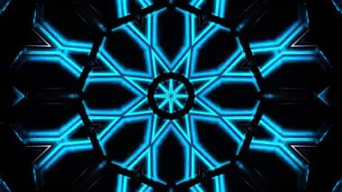 Kusursuz Neon Cyberpunk VJ Arkaplan Döngüsü, Canlı Gösteriler ve DJ 'ler için Soyut Hareket Görseli