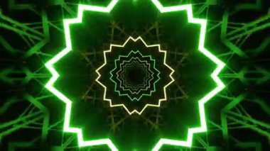 Kusursuz Neon Cyberpunk VJ Arkaplan Döngüsü, Canlı Gösteriler ve DJ 'ler için Soyut Hareket Görseli