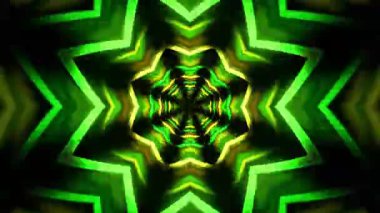 Kusursuz Neon Cyberpunk VJ Arkaplan Döngüsü, Canlı Gösteriler ve DJ 'ler için Soyut Hareket Görseli