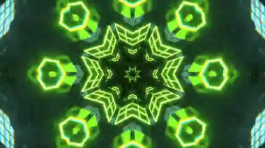 Kusursuz Neon Cyberpunk VJ Arkaplan Döngüsü, Canlı Gösteriler ve DJ 'ler için Soyut Hareket Görseli