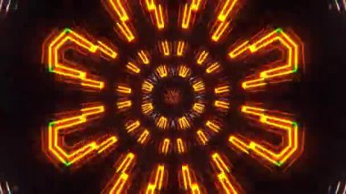 Kusursuz Neon Cyberpunk VJ Arkaplan Döngüsü, Canlı Gösteriler ve DJ 'ler için Soyut Hareket Görseli