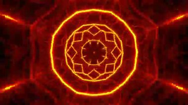 Kusursuz Neon Cyberpunk VJ Arkaplan Döngüsü, Canlı Gösteriler ve DJ 'ler için Soyut Hareket Görseli