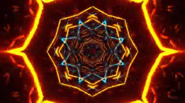 Kusursuz Neon Cyberpunk VJ Arkaplan Döngüsü, Canlı Gösteriler ve DJ 'ler için Soyut Hareket Görseli