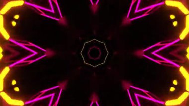 Kusursuz Neon Cyberpunk VJ Arkaplan Döngüsü, Canlı Gösteriler ve DJ 'ler için Soyut Hareket Görseli