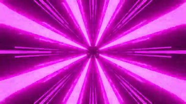 Kusursuz Neon Cyberpunk VJ Arkaplan Döngüsü, Canlı Gösteriler ve DJ 'ler için Soyut Hareket Görseli