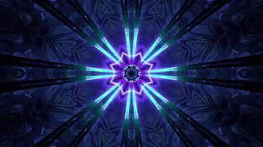 Kusursuz Neon Cyberpunk VJ Arkaplan Döngüsü, Canlı Gösteriler ve DJ 'ler için Soyut Hareket Görseli