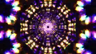 Kusursuz Neon Cyberpunk VJ Arkaplan Döngüsü, Canlı Gösteriler ve DJ 'ler için Soyut Hareket Görseli