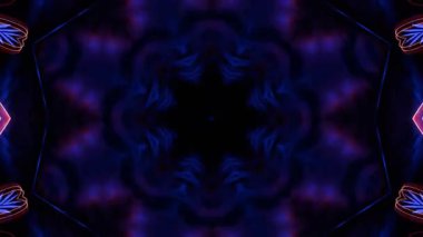 Kusursuz Neon Cyberpunk VJ Arkaplan Döngüsü, Canlı Gösteriler ve DJ 'ler için Soyut Hareket Görseli