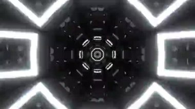 Kusursuz Neon Cyberpunk VJ Arkaplan Döngüsü, Canlı Gösteriler ve DJ 'ler için Soyut Hareket Görseli