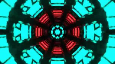 Kusursuz Neon Cyberpunk VJ Arkaplan Döngüsü, Canlı Gösteriler ve DJ 'ler için Soyut Hareket Görseli