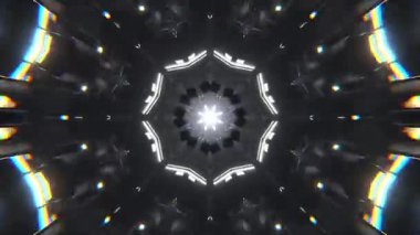 Kusursuz Neon Cyberpunk VJ Arkaplan Döngüsü, Canlı Gösteriler ve DJ 'ler için Soyut Hareket Görseli