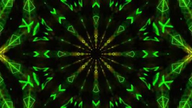 Kusursuz Neon Cyberpunk VJ Arkaplan Döngüsü, Canlı Gösteriler ve DJ 'ler için Soyut Hareket Görseli