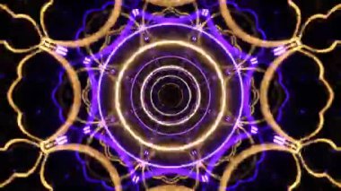 Kusursuz Neon Cyberpunk VJ Arkaplan Döngüsü, Canlı Gösteriler ve DJ 'ler için Soyut Hareket Görseli