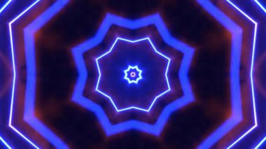 Kusursuz Neon Cyberpunk VJ Arkaplan Döngüsü, Canlı Gösteriler ve DJ 'ler için Soyut Hareket Görseli