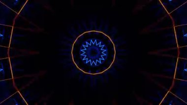 Kusursuz Neon Cyberpunk VJ Arkaplan Döngüsü, Canlı Gösteriler ve DJ 'ler için Soyut Hareket Görseli