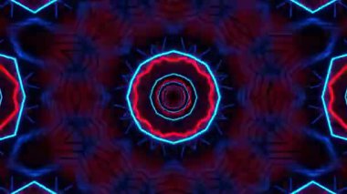 Kusursuz Neon Cyberpunk VJ Arkaplan Döngüsü, Canlı Gösteriler ve DJ 'ler için Soyut Hareket Görseli