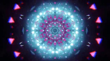 Kusursuz Neon Cyberpunk VJ Arkaplan Döngüsü, Canlı Gösteriler ve DJ 'ler için Soyut Hareket Görseli