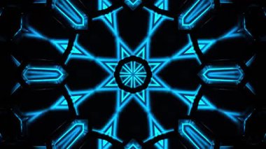 Kusursuz Neon Cyberpunk VJ Arkaplan Döngüsü, Canlı Gösteriler ve DJ 'ler için Soyut Hareket Görseli