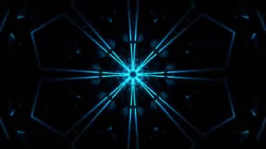 Kusursuz Neon Cyberpunk VJ Arkaplan Döngüsü, Canlı Gösteriler ve DJ 'ler için Soyut Hareket Görseli