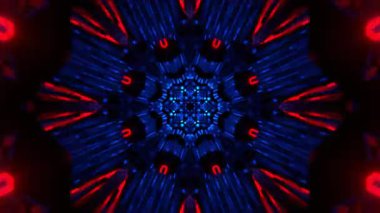 Kusursuz Neon Cyberpunk VJ Arkaplan Döngüsü, Canlı Gösteriler ve DJ 'ler için Soyut Hareket Görseli