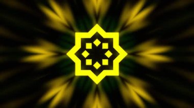 Kusursuz Neon Cyberpunk VJ Arkaplan Döngüsü, Canlı Gösteriler ve DJ 'ler için Soyut Hareket Görseli