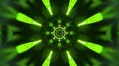 Kusursuz Neon Cyberpunk VJ Arkaplan Döngüsü, Canlı Gösteriler ve DJ 'ler için Soyut Hareket Görseli