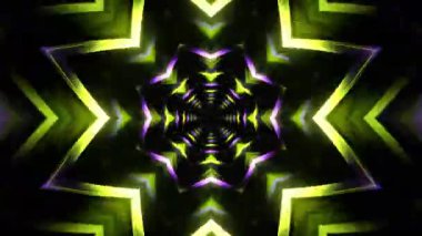 Kusursuz Neon Cyberpunk VJ Arkaplan Döngüsü, Canlı Gösteriler ve DJ 'ler için Soyut Hareket Görseli