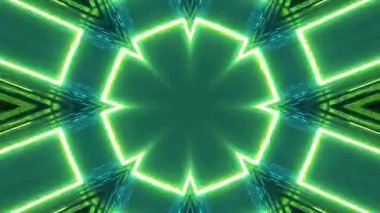 Kusursuz Neon Cyberpunk VJ Arkaplan Döngüsü, Canlı Gösteriler ve DJ 'ler için Soyut Hareket Görseli