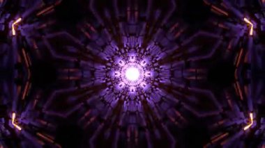 Kusursuz Neon Cyberpunk VJ Arkaplan Döngüsü, Canlı Gösteriler ve DJ 'ler için Soyut Hareket Görseli