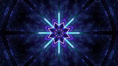 Kusursuz Neon Cyberpunk VJ Arkaplan Döngüsü, Canlı Gösteriler ve DJ 'ler için Soyut Hareket Görseli